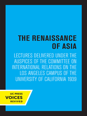 cover image of The Renaissance of Asia